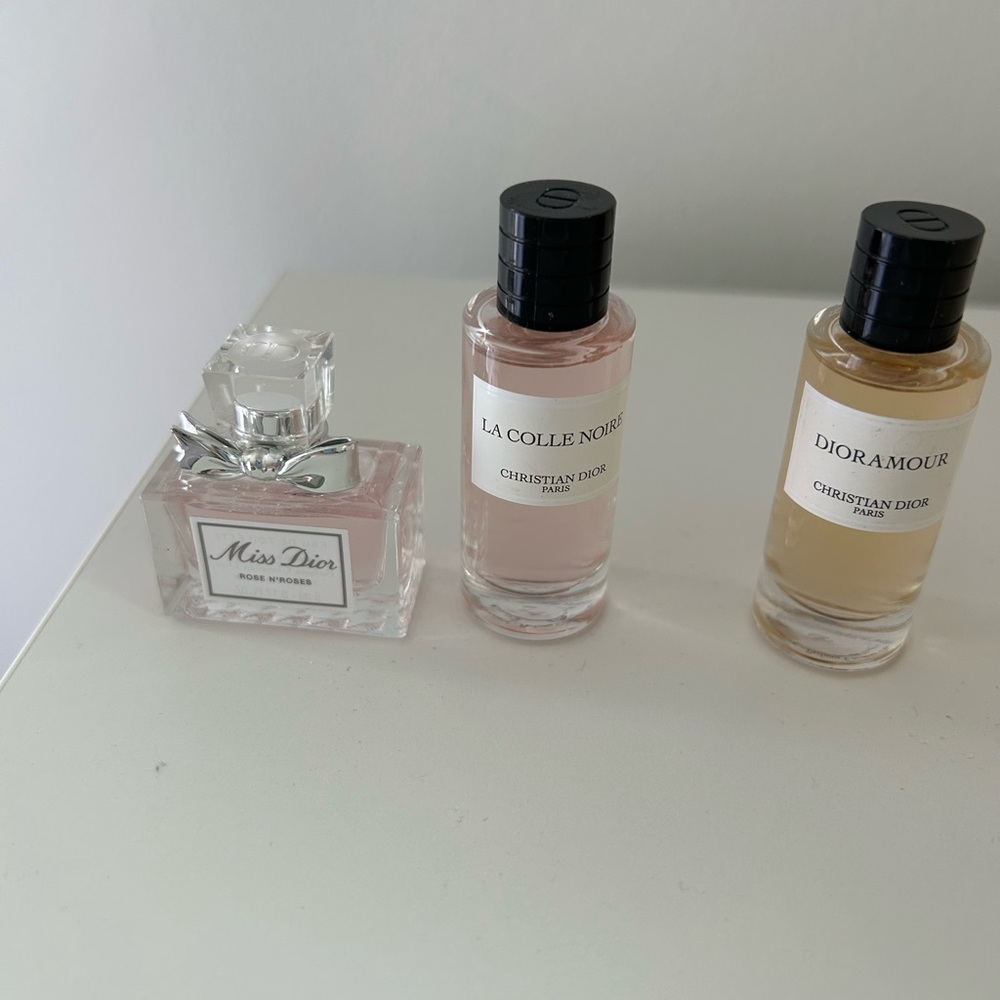 Dior Samples— Rouge Dior lipstick , 3 perfume samples with white Dior sample bag - Picture 3 of 3